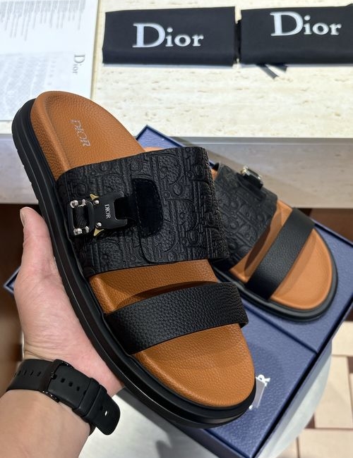 Christian Dior CD Aqua Sandals CD Diamond Pattern Upper