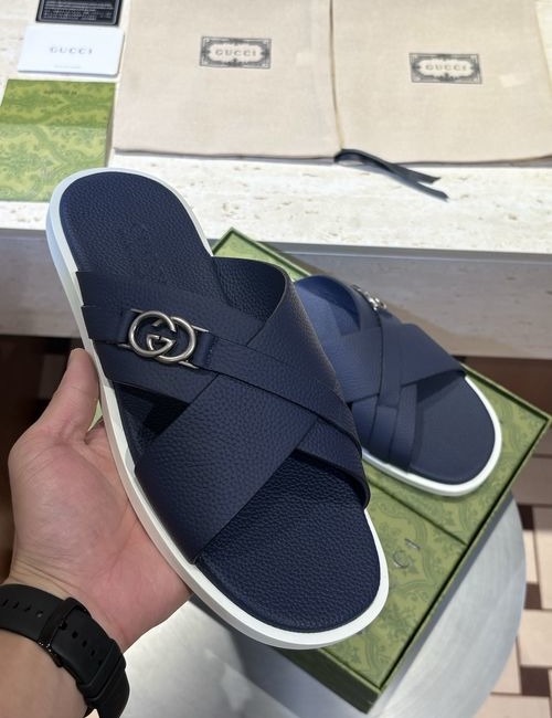 Gucci Crossover Sandals With Double G Hardware