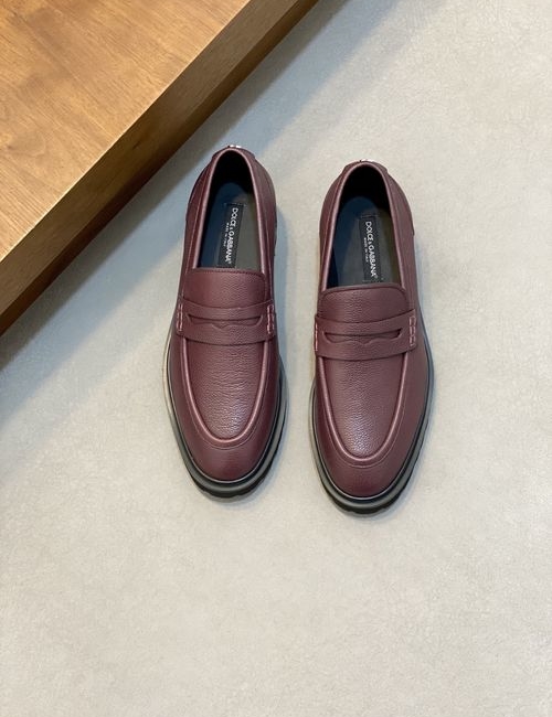 Dolce & Gabbana DG Patent Leather Loafer Business Casual Shoes
