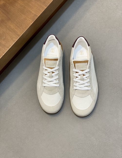 Brunello Cucinelli BC Calfskin Suede Casual Sneakers With TPU Sole