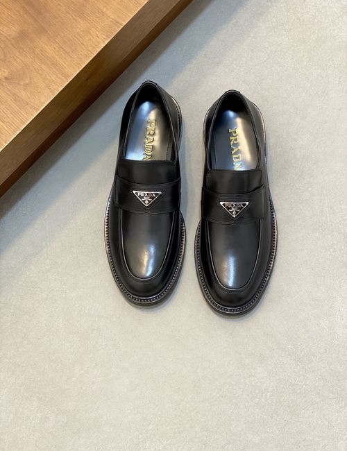 Prada Cow Leather Upper Derby Shoes
