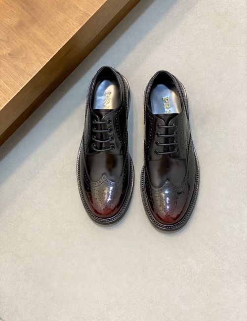 Prada Cow Leather Upper Derby Shoes