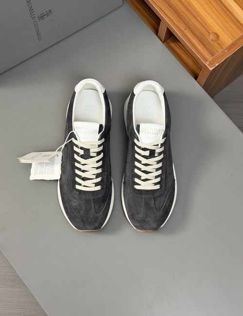 Brunello Cucinelli BC Suede Sneakers Casual Comfortable Shoes