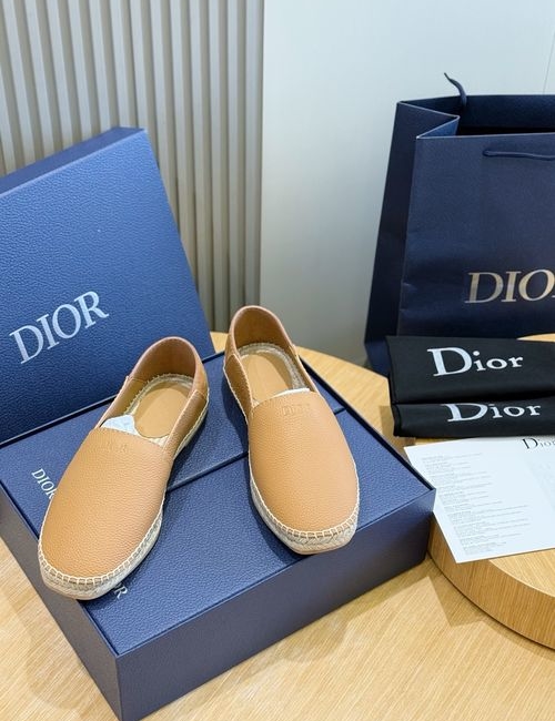 Christian Dior CD CD Suede Espadrilles With Cowhide Lining
