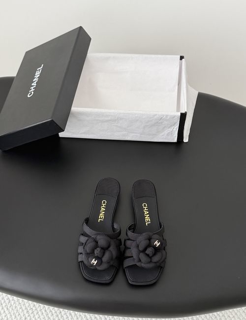 Chanel Camellia Thong Sandals