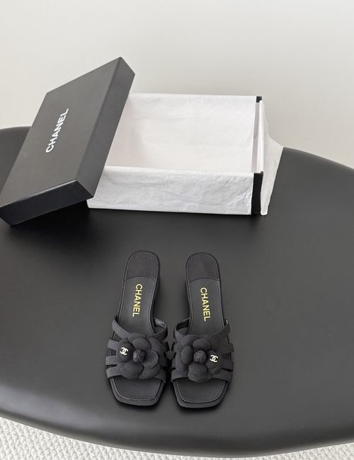Chanel Camellia Thong Sandals