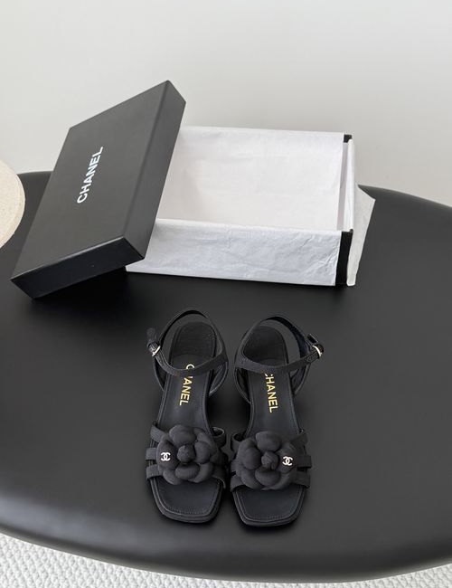 Chanel Camellia Thong Sandals