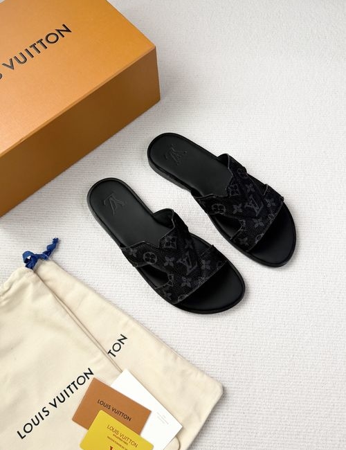 Louis Vuitton LV Portofino Leather Casual Slides
