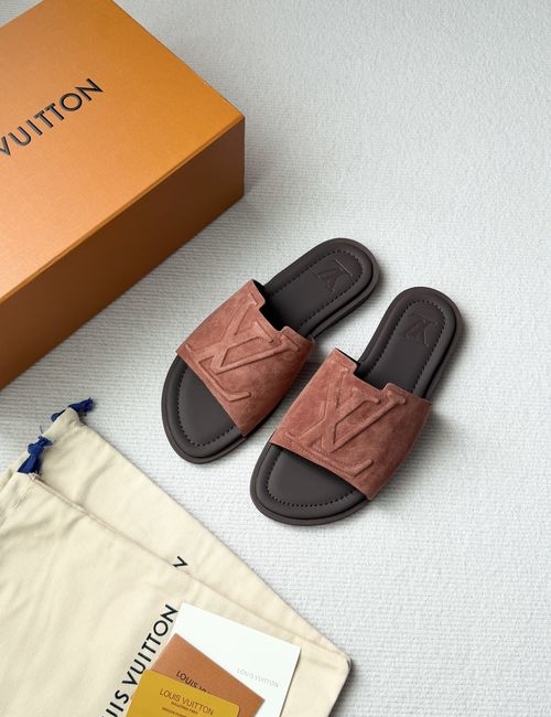 Louis Vuitton LV Portofino Slide Sandals With Embossed Logo