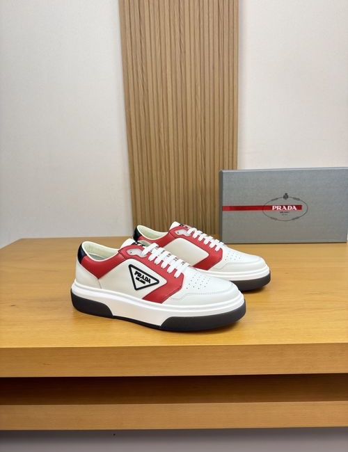 Prada Premium Casual Leather Sneakers