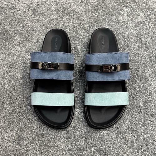Hermes Cow Suede Casual Comfort Sandals