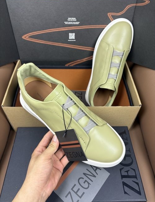 Zegna Slip-on Leather Casual Shoes