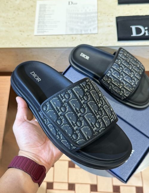 Christian Dior CD Aqua Sandals CD Diamond Pattern Upper
