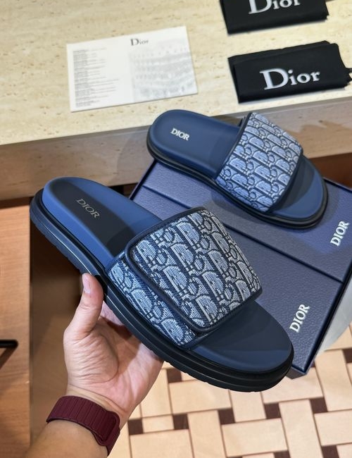 Christian Dior CD Aqua Sandals CD Diamond Pattern Upper