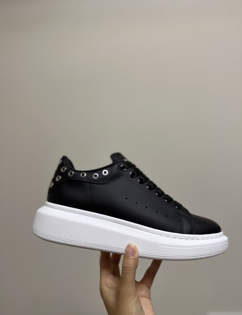 McQueen New Premium Leather Couple Sneakers With Laces
