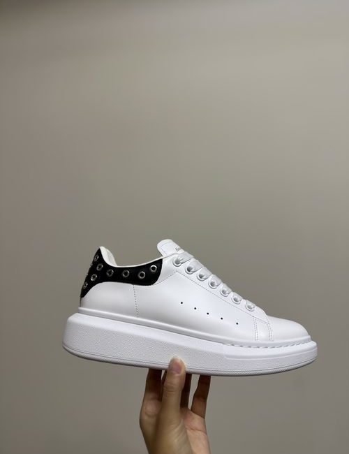 McQueen New Premium Leather Couple Sneakers With Laces