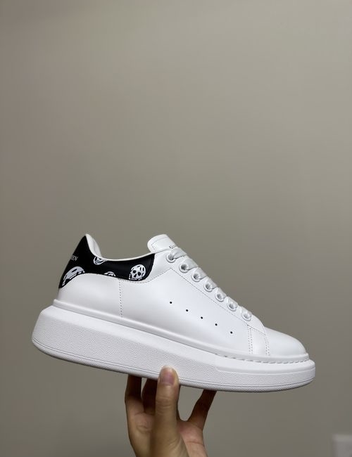McQueen New Premium Leather Couple Sneakers With Laces