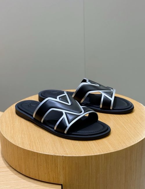 Louis Vuitton LV Waterfront Monogram Canvas Waterproof Slides