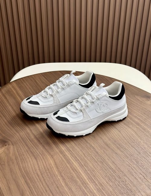 Chanel Suede Color-block Sneakers Breathable Fashionable