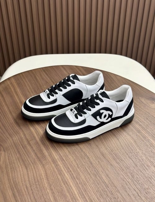 Chanel Suede Color-block Sneakers Breathable Fashionable