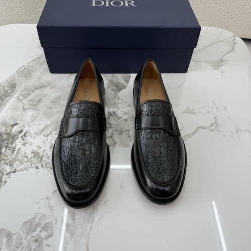 Christian Dior CD Calfskin Dress Shoes With Leather Outsole