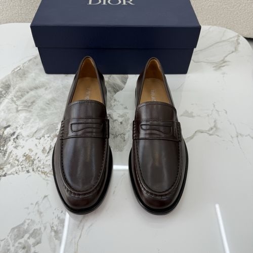 Christian Dior CD Calfskin Dress Shoes With Leather Outsole