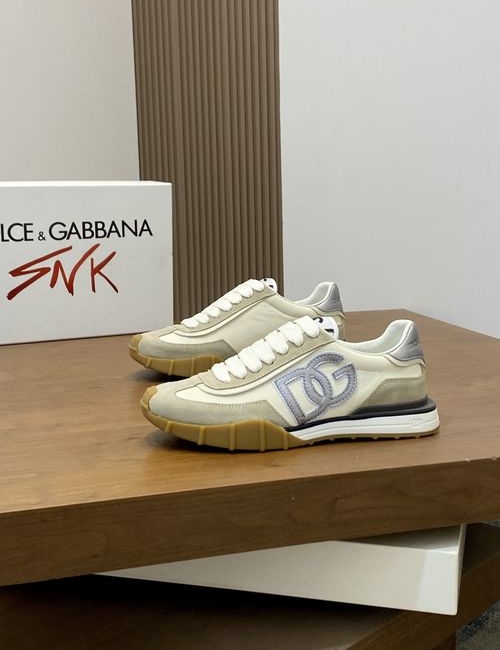 Dolce & Gabbana DG Stitching Cowhide Casual Sports Shoes