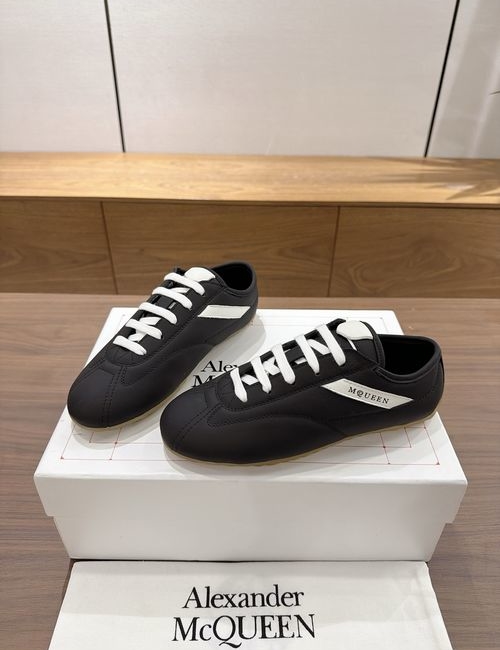McQueen Retro Casual Sneakers With Raw Rubber Sole
