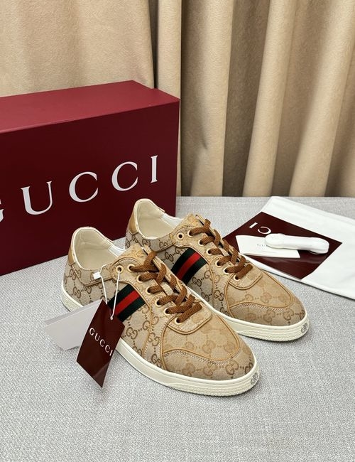 Gucci Classic Monogram Leather Comfort Sneakers