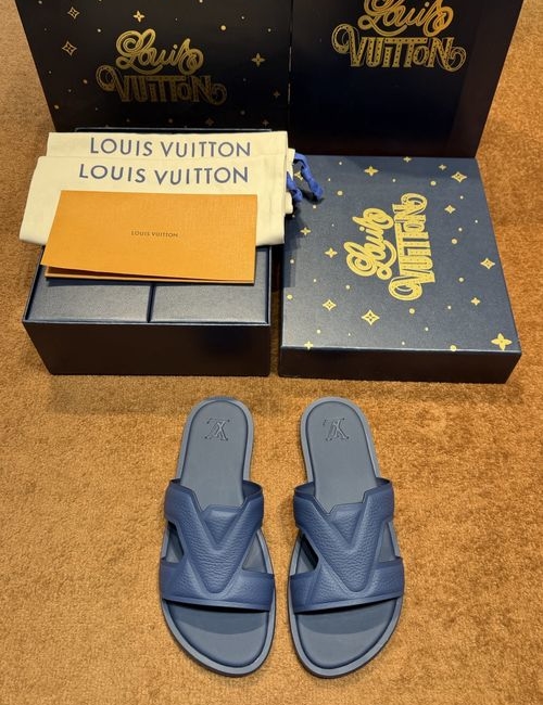 Louis Vuitton LV Waterfront Monogram Pattern Waterproof Slides