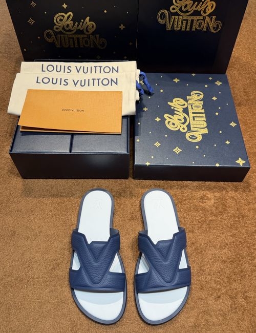 Louis Vuitton LV Waterfront Monogram Pattern Waterproof Slides