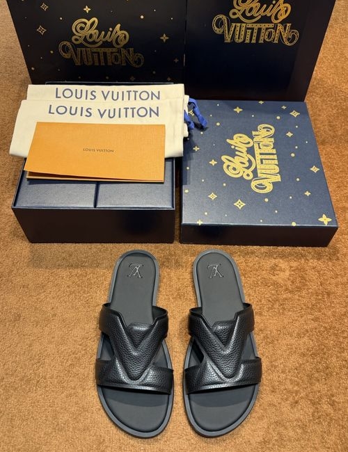 Louis Vuitton LV Waterfront Monogram Pattern Waterproof Slides