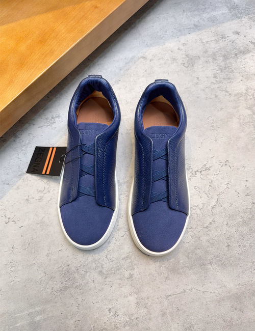 Zegna Low-top Casual Leather Shoes