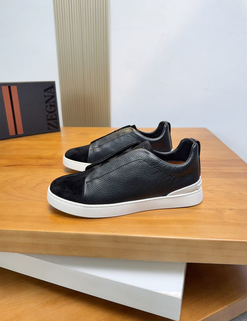 Zegna Low-top Casual Leather Shoes