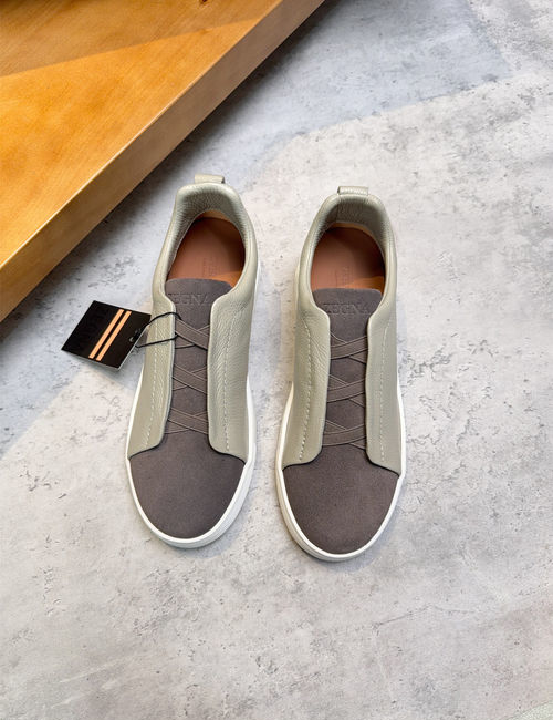 Zegna Low-top Casual Leather Shoes