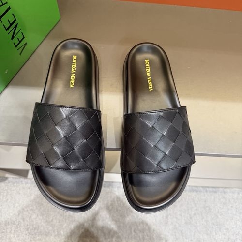 Bottega Veneta BV Hand-woven Comfortable Casual Slides