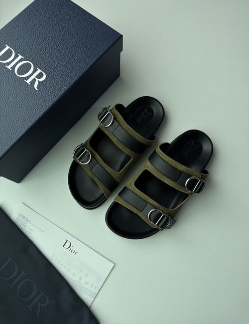 Christian Dior CD Aqua Sandals Suede Buckle Casual Footwear