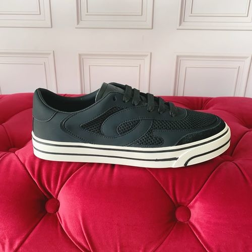 Dolce & Gabbana DG Silk Cowhide Suede Sneakers Logo Accent