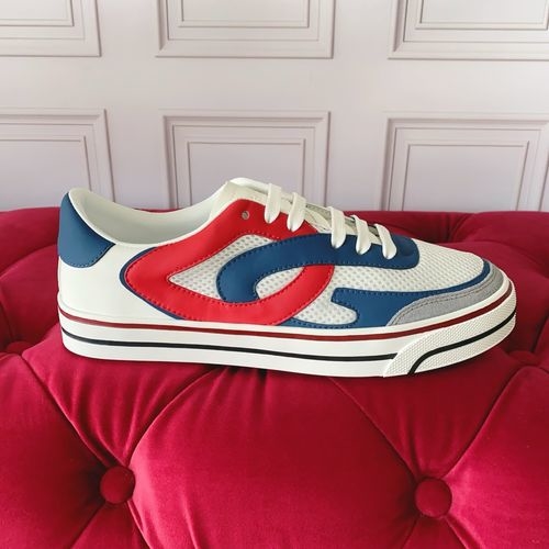 Dolce & Gabbana DG Silk Cowhide Suede Sneakers Logo Accent