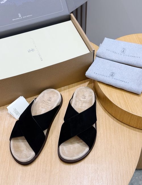 Brunello Cucinelli BC Suede Flip-flops With Lightweight Outsole