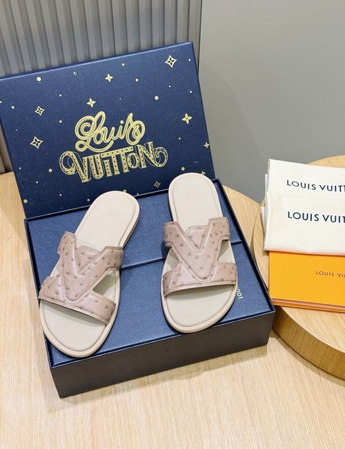 Louis Vuitton LV Waterfront Slides Monogram Canvas Flexible Outsole