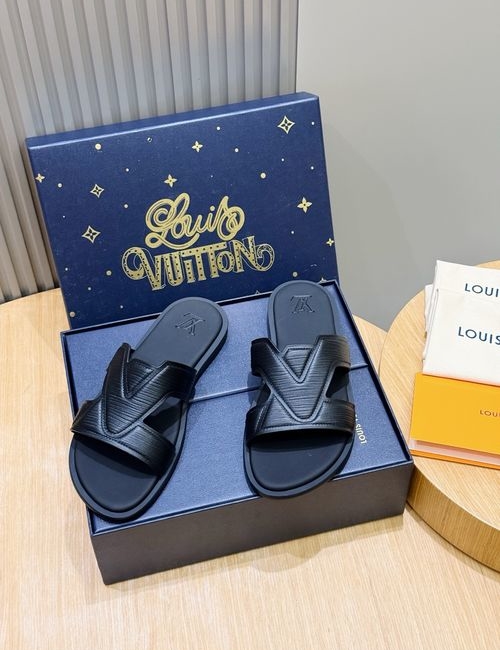 Louis Vuitton LV Waterfront Canvas Monogram Slides