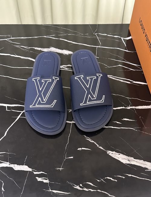 Louis Vuitton LV Cowhide Upper Logo Slides Soft Sole
