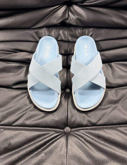 Loro Piana LP Cowhide Stitching Comfort Slippers