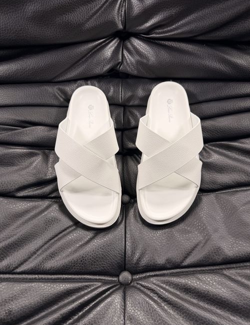 Loro Piana LP Cowhide Stitching Comfort Slippers