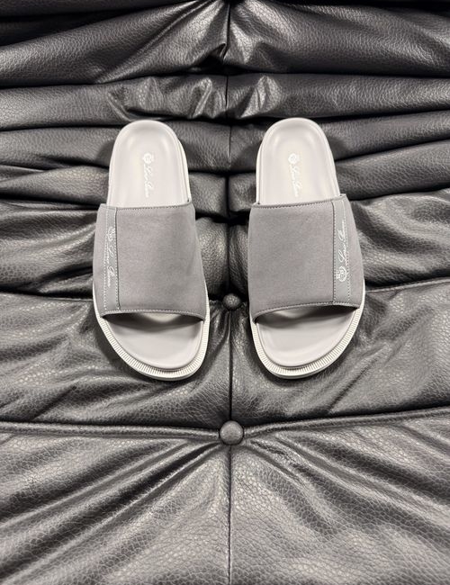 Loro Piana LP Cowhide Stitching Comfort Slippers