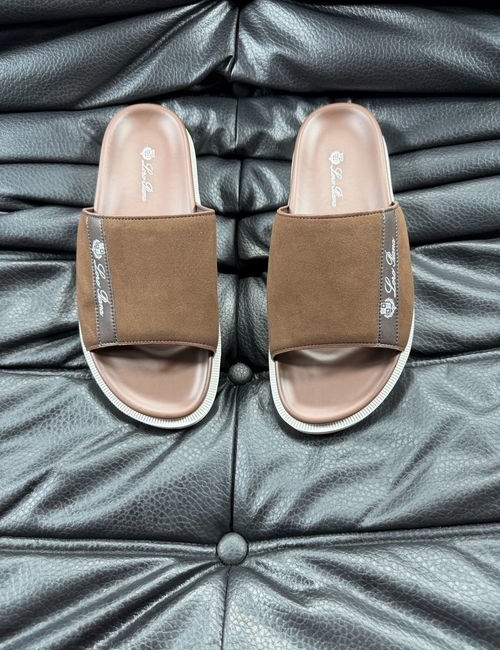 Loro Piana LP Cowhide Stitching Comfort Slippers