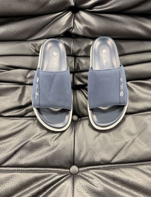 Loro Piana LP Cowhide Stitching Comfort Slippers