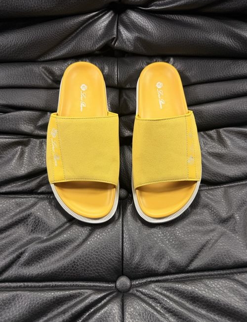 Loro Piana LP Cowhide Stitching Comfort Slippers