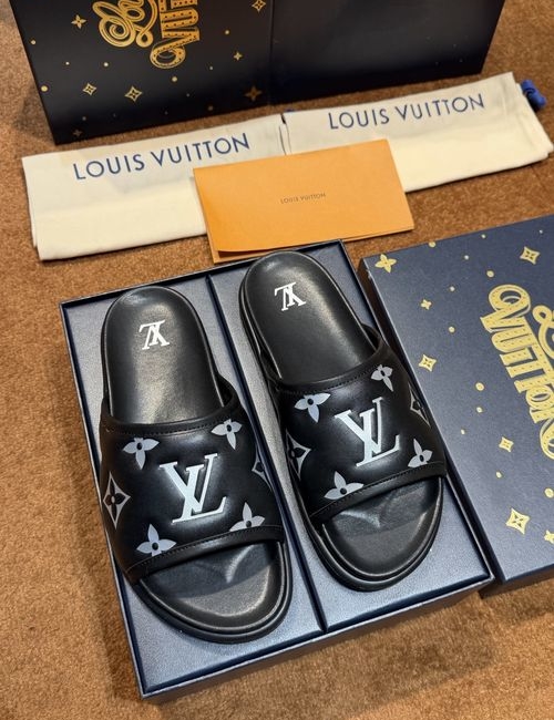 Louis Vuitton LV Waterproof Rubber Slides With Adjustable Straps